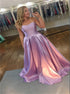 A Line Sweetheart Satin Prom Dress LBQ0907